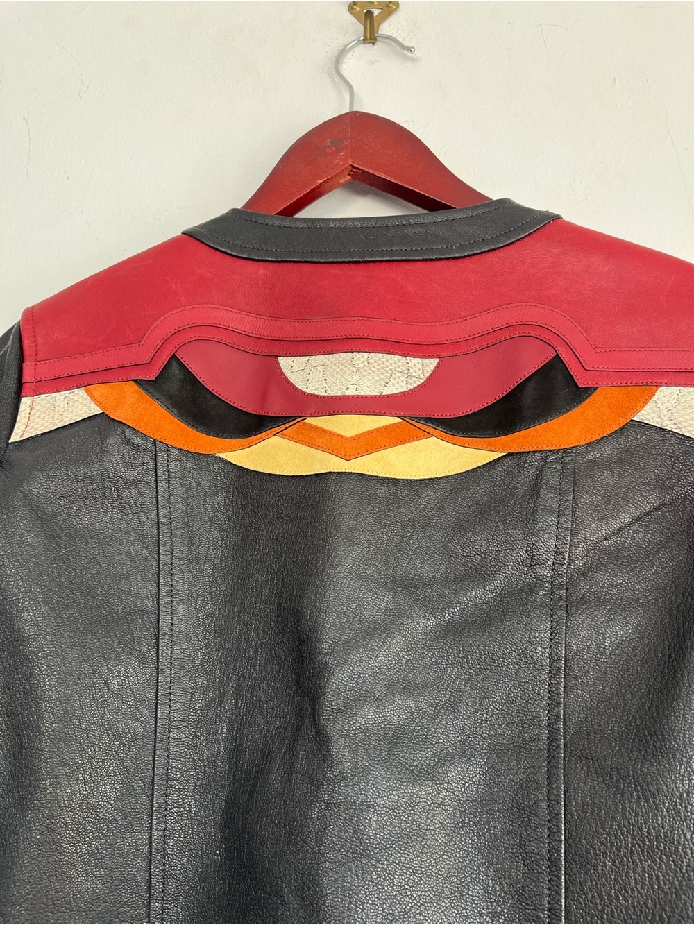 COACH Genuine Leather Black Women's Moto Jacket Applique Yoke, size 4 Turkey - Picture 7 of 9